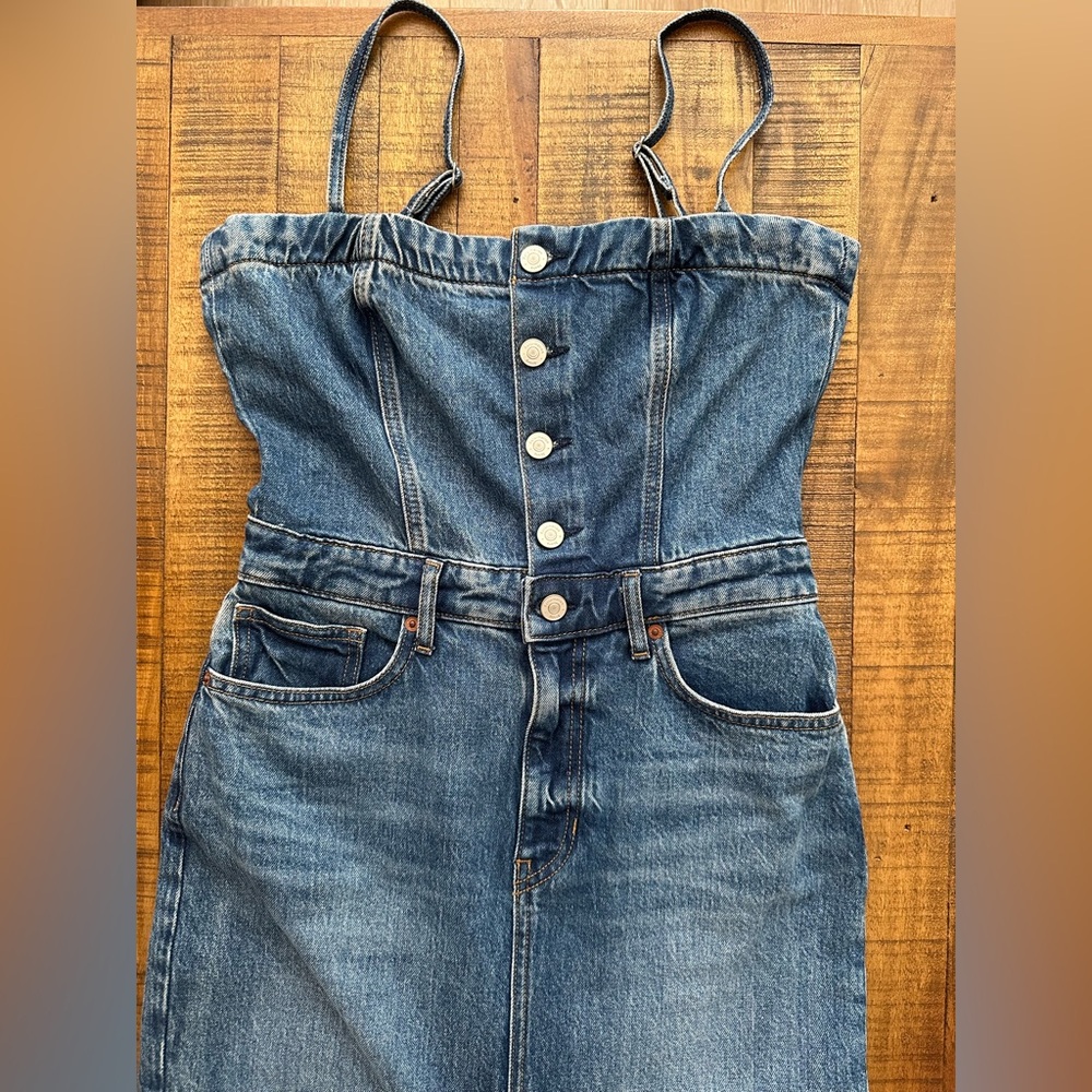 Reformation Tazz Maxi Denim Dress (size 4) - Picture 5 of 10